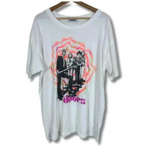 Daydreamer The Doors Spiral Merch Tee Band Shirt White Women's Size Large